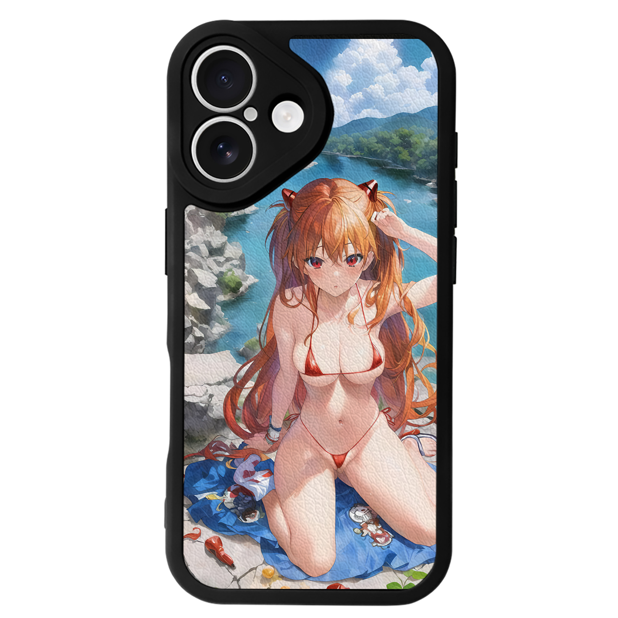 （画像用） EVA 新世紀エヴァンゲリオン 【iPhone 16シリーズ対応】シリコンスマホケース（レザー調） 材質：シリコン